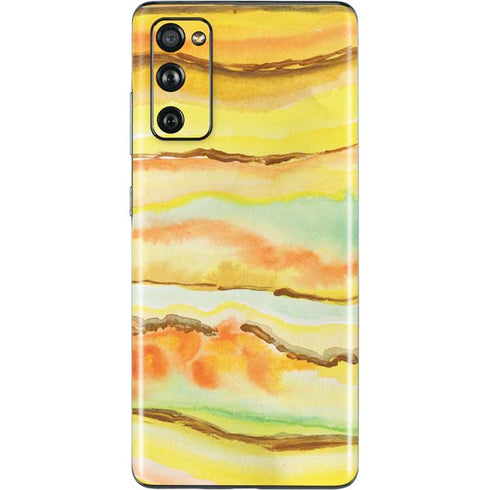 Tuscan Sun Watercolor Geode Galaxy S20 Fan Edition Skin