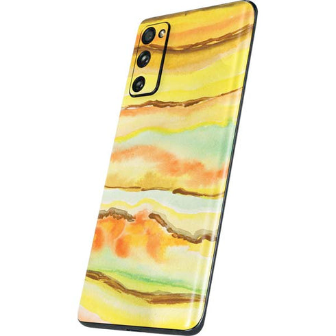 Tuscan Sun Watercolor Geode Galaxy S20 Fan Edition Skin