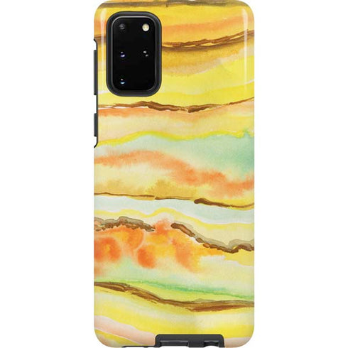 Tuscan Sun Watercolor Geode Galaxy S20 Plus Pro Case