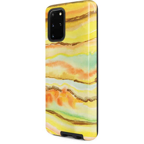 Tuscan Sun Watercolor Geode Galaxy S20 Plus Pro Case