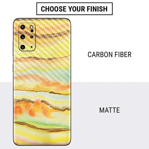 Tuscan Sun Watercolor Geode Galaxy S20 Plus Skin