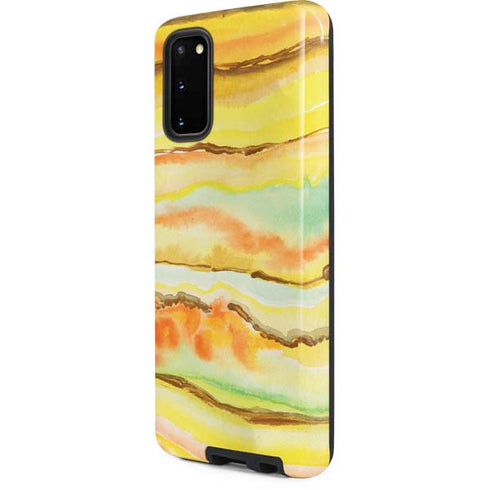 Tuscan Sun Watercolor Geode Galaxy S20 Pro Case