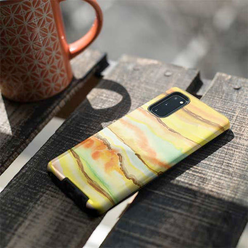 Tuscan Sun Watercolor Geode Galaxy S20 Pro Case
