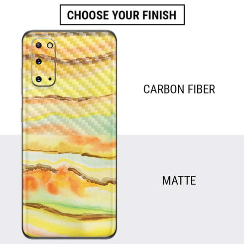 Tuscan Sun Watercolor Geode Galaxy S20 Skin