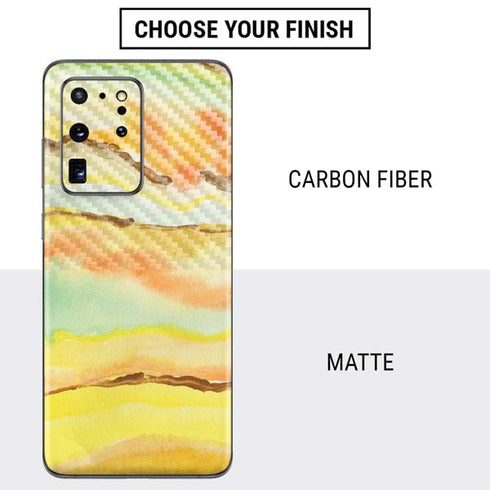 Tuscan Sun Watercolor Geode Galaxy S20 Ultra 5G Skin