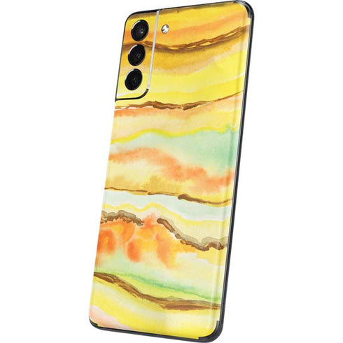 Tuscan Sun Watercolor Geode Galaxy S21 Plus 5G Skin