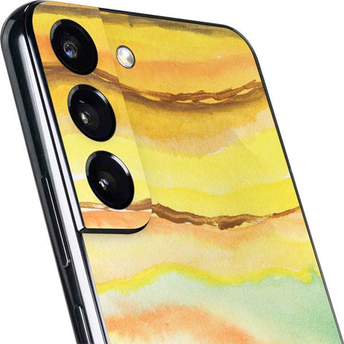 Tuscan Sun Watercolor Geode Galaxy S22 Skin