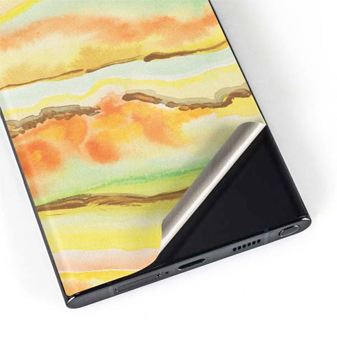 Tuscan Sun Watercolor Geode Galaxy S22 Ultra Skin
