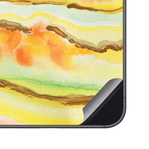 Tuscan Sun Watercolor Geode Galaxy S23 FE Skin