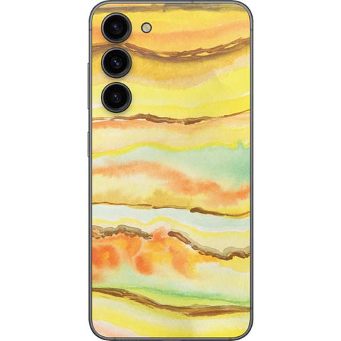 Tuscan Sun Watercolor Geode Galaxy S23 Plus Skin
