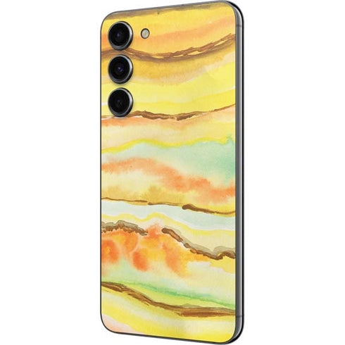 Tuscan Sun Watercolor Geode Galaxy S23 Plus Skin