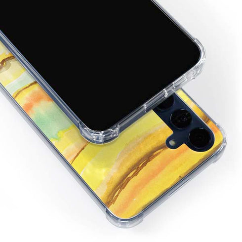 Tuscan Sun Watercolor Geode Galaxy S24 Clear Case