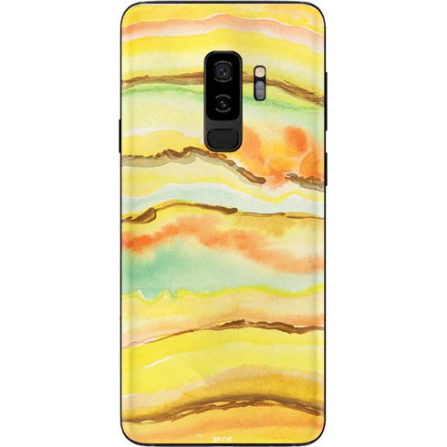 Tuscan Sun Watercolor Geode Galaxy S9 Plus Skin