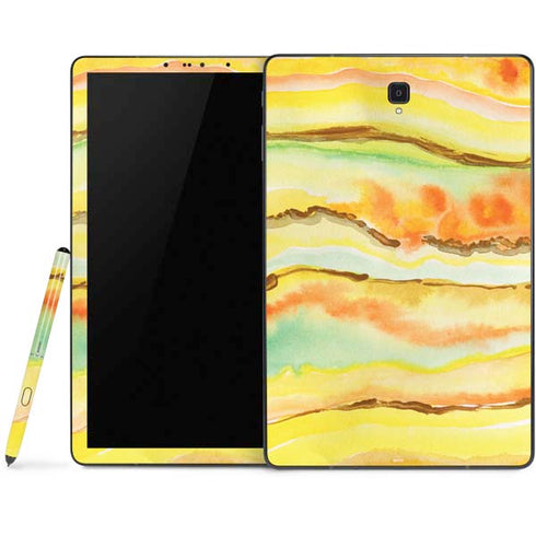 Tuscan Sun Watercolor Geode Samsung Galaxy Tab Skin
