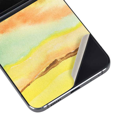 Tuscan Sun Watercolor Geode Galaxy Z Flip5 5G Skin