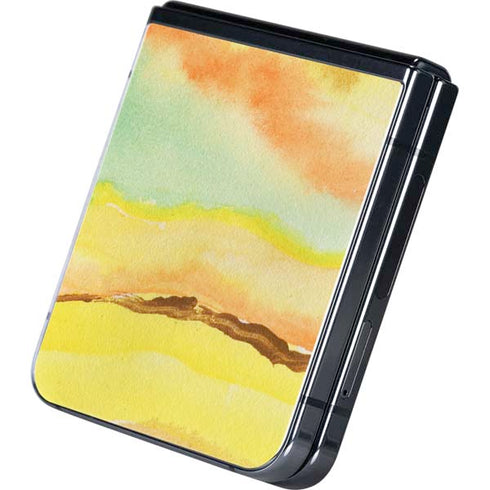 Tuscan Sun Watercolor Geode Galaxy Z Flip5 5G Skin