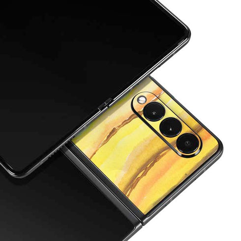 Tuscan Sun Watercolor Geode Galaxy Z Fold3 5G Skin