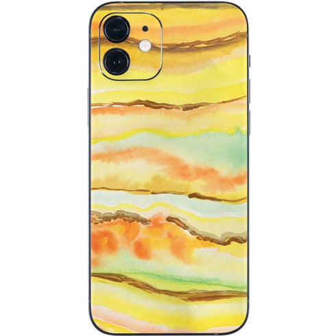 Tuscan Sun Watercolor Geode iPhone 12 Mini Skin