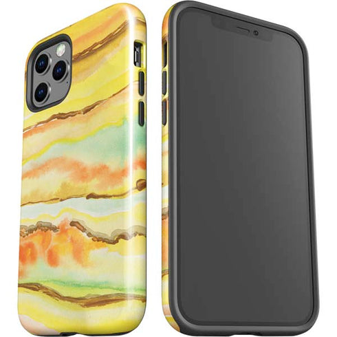 Tuscan Sun Watercolor Geode iPhone 12 Pro Impact Case