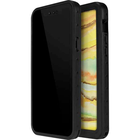 Tuscan Sun Watercolor Geode iPhone 12 Pro Waterproof Case