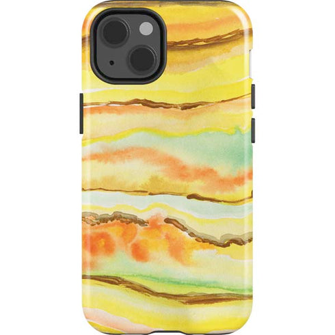 Tuscan Sun Watercolor Geode iPhone 13 Impact Case