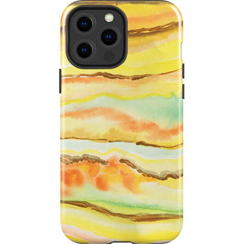 Tuscan Sun Watercolor Geode iPhone 13 Pro Max Impact Case