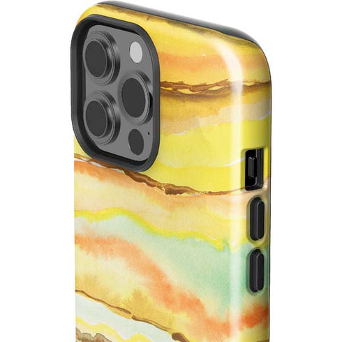 Tuscan Sun Watercolor Geode iPhone 13 Pro Max Impact Case