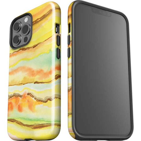 Tuscan Sun Watercolor Geode iPhone 13 Pro Max Impact Case