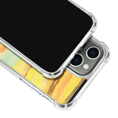 Tuscan Sun Watercolor Geode iPhone 14 Pro Clear Case