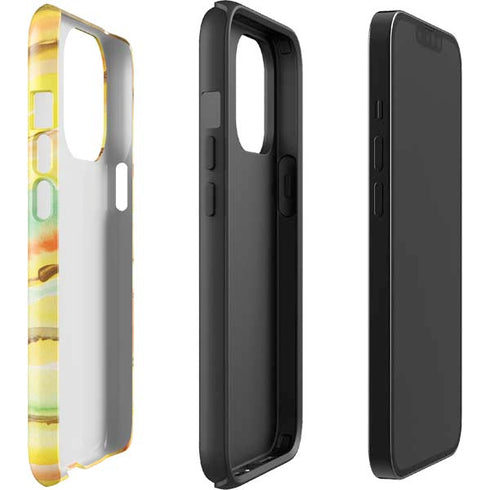 Tuscan Sun Watercolor Geode iPhone 14 Pro Impact Case