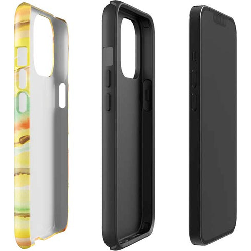 Tuscan Sun Watercolor Geode iPhone 14 Pro Max Impact Case