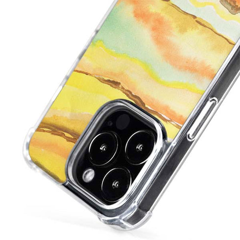 Tuscan Sun Watercolor Geode iPhone 15 Pro Max MagSafe Case