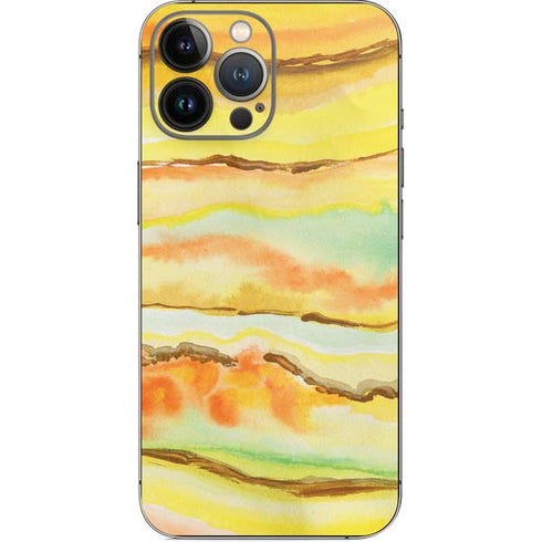 Tuscan Sun Watercolor Geode iPhone 14 Pro Max Skin