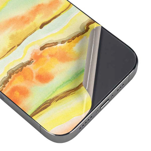 Tuscan Sun Watercolor Geode iPhone 14 Pro Skin