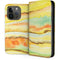 Tuscan Sun Watercolor Geode iPhone 15 Pro Folio Case