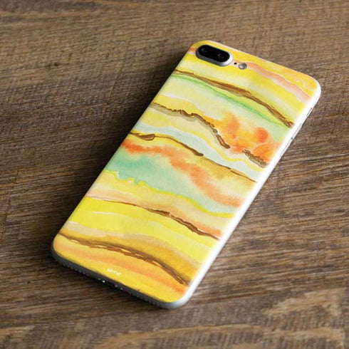 Tuscan Sun Watercolor Geode iPhone 8 Plus Skin