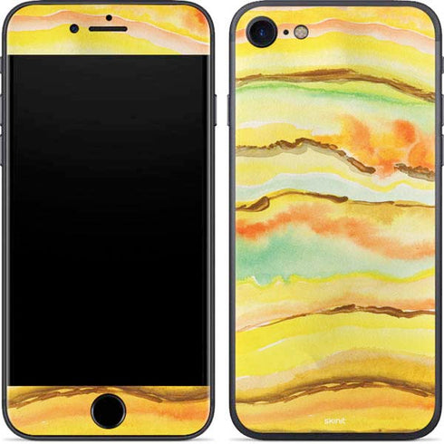 Tuscan Sun Watercolor Geode iPhone 8 Skin