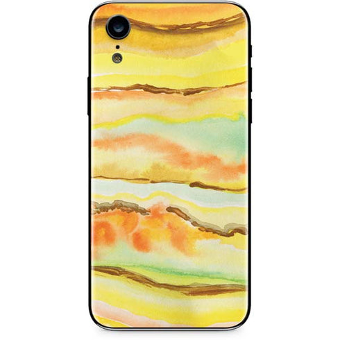 Tuscan Sun Watercolor Geode iPhone XR Skin