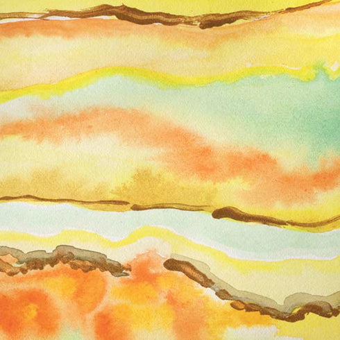 Tuscan Sun Watercolor Geode iPhone XR Skin