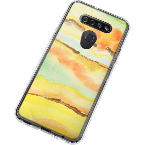 Tuscan Sun Watercolor Geode LG K51/Q51 Clear Case