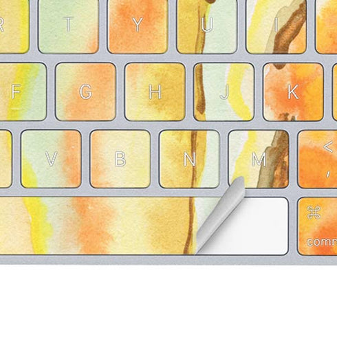 Tuscan Sun Watercolor Geode Magic Keyboard Skin