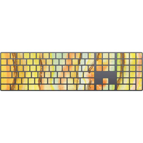 Tuscan Sun Watercolor Geode Magic Keyboard with Numeric Keypad Skin
