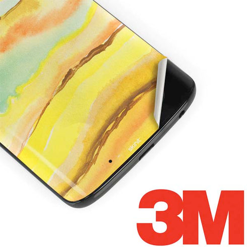 Tuscan Sun Watercolor Geode Moto G6 Skin