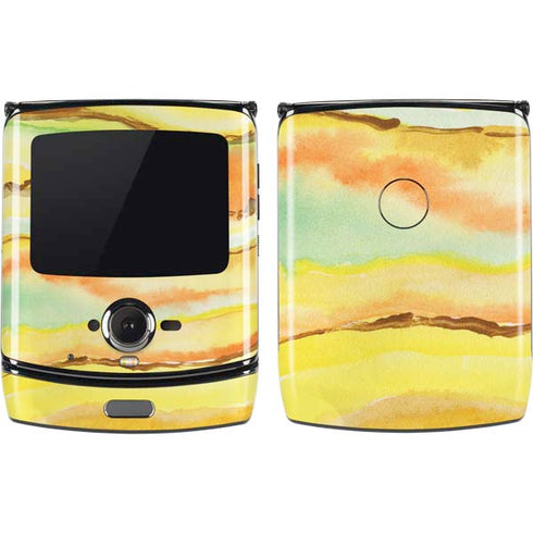 Tuscan Sun Watercolor Geode Motorola RAZR Skin