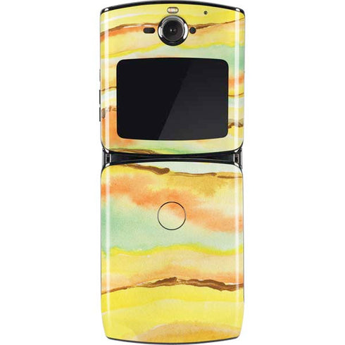 Tuscan Sun Watercolor Geode Motorola RAZR Skin