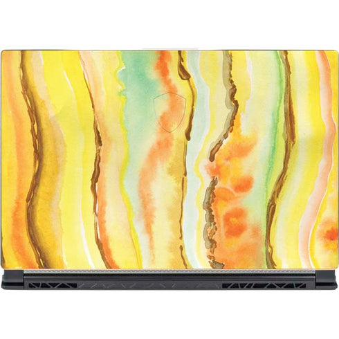 Tuscan Sun Watercolor Geode MSI GS65 Stealth Laptop Skin