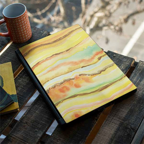 Tuscan Sun Watercolor Geode MSI GS65 Stealth Laptop Skin