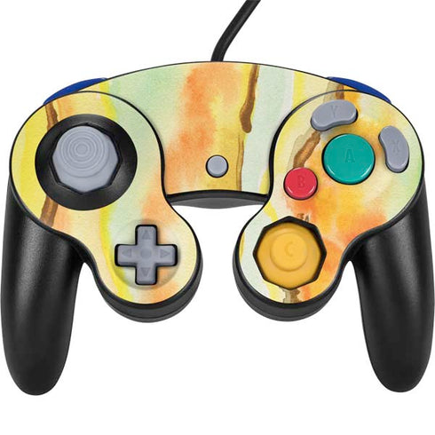 Tuscan Sun Watercolor Geode Nintendo GameCube Controller Skin