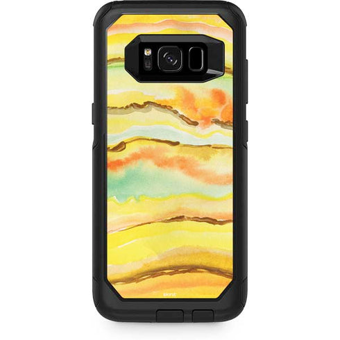 Tuscan Sun Watercolor Geode Otterbox Commuter Galaxy Skin