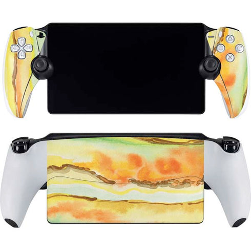 Tuscan Sun Watercolor Geode PlayStation Portal Remote Player Skin